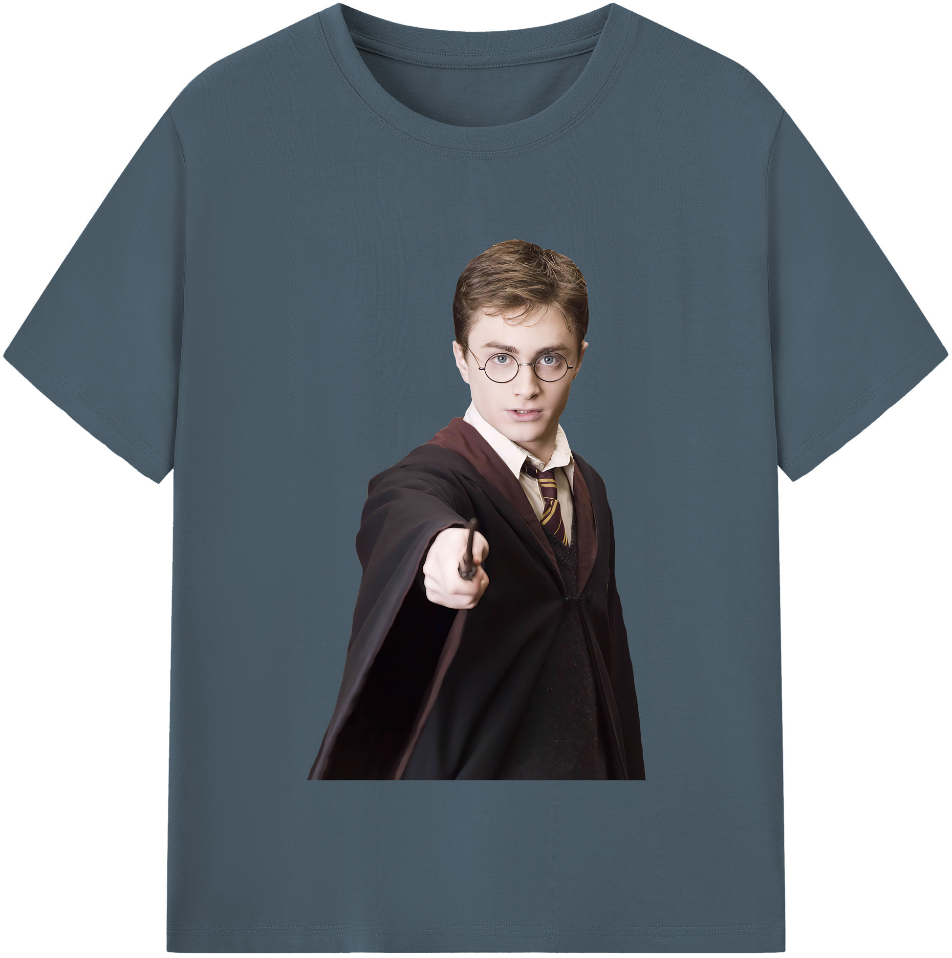 （画像用） Harry Potter ハリー・ポッターシリーズ 綿100％半袖Tシャツ（フロントプリント）